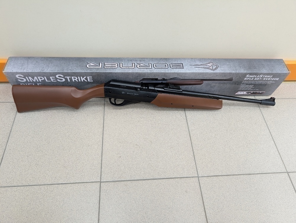 Пневматическая винтовка Borner SimpleStrike, Brown cal. 4,5 мм, 3Дж. (pump)