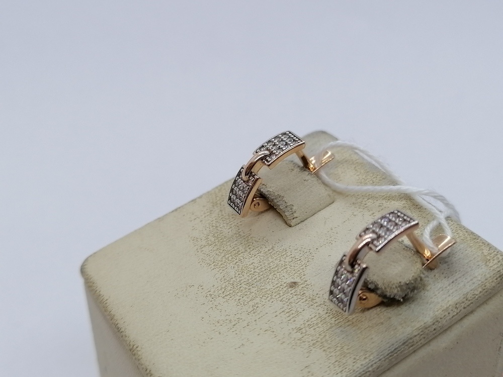 СКМИ585 СЕРЬГИ С КАМНЯМИ (Au 585)