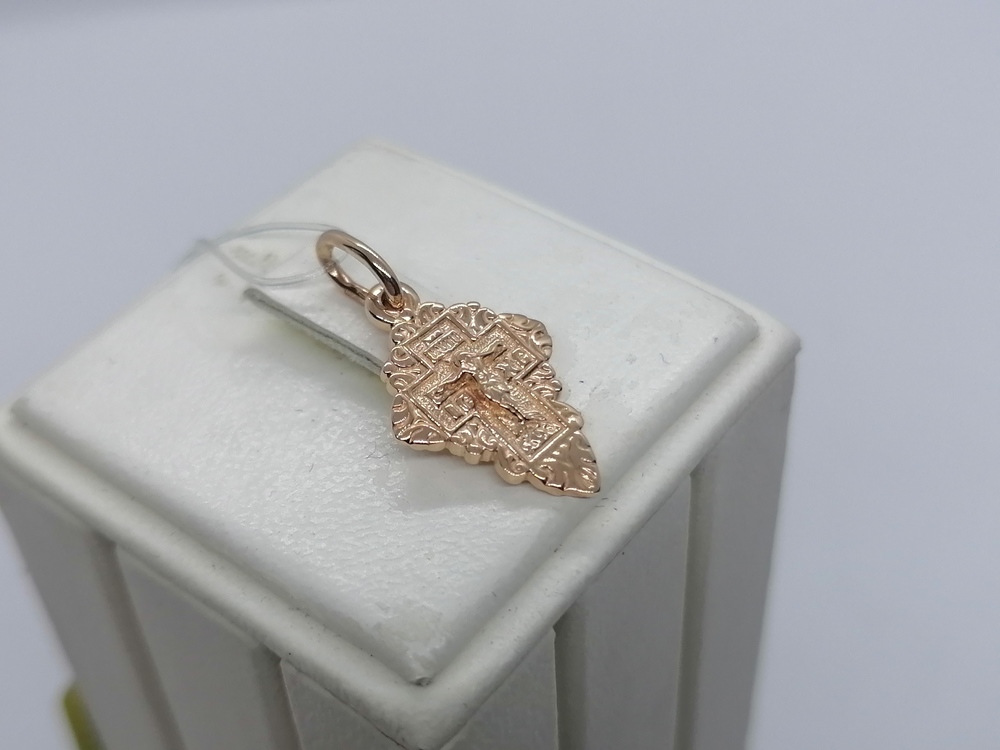 ПОДВЕСКА КРЕСТ без камня (Au 585)