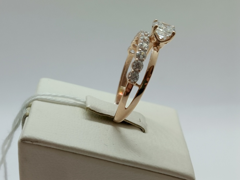 КОЛКМИ585 КОЛЬЦО С КАМНЯМИ (Au 585)