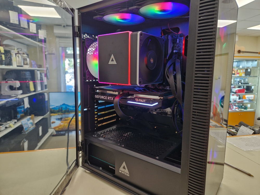 Системный блок Noname; Ryzen 7 7700, Geforce RTX 4060, 16 Гб, 500 Гб, 2 Tb