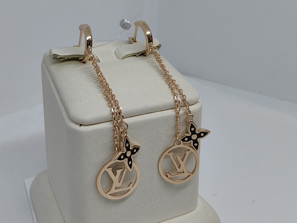 01-207818 СЕРЬГИ ЭМАЛЬ (Au 585)