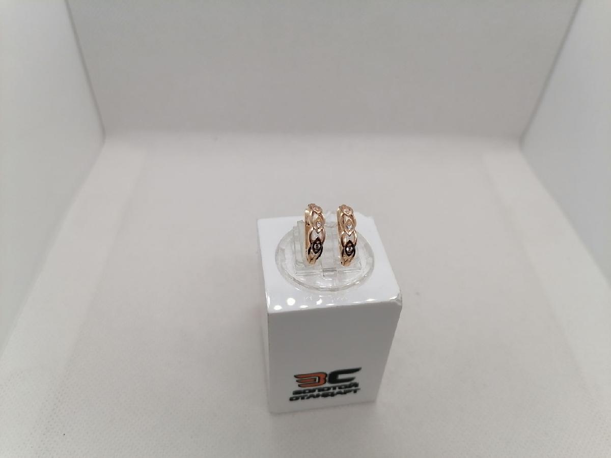 СКМИ585 СЕРЬГИ С КАМНЯМИ (Au 585)