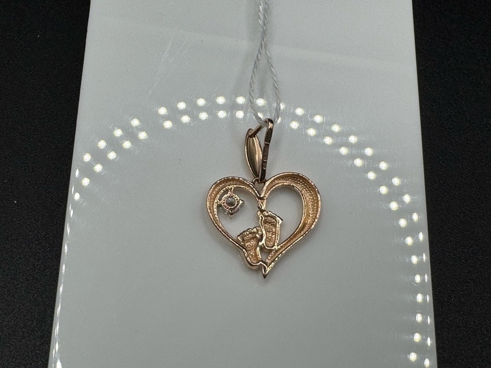 ПОДКМ585 ПОДВЕСКА С КАМНЕМ (Au 585)