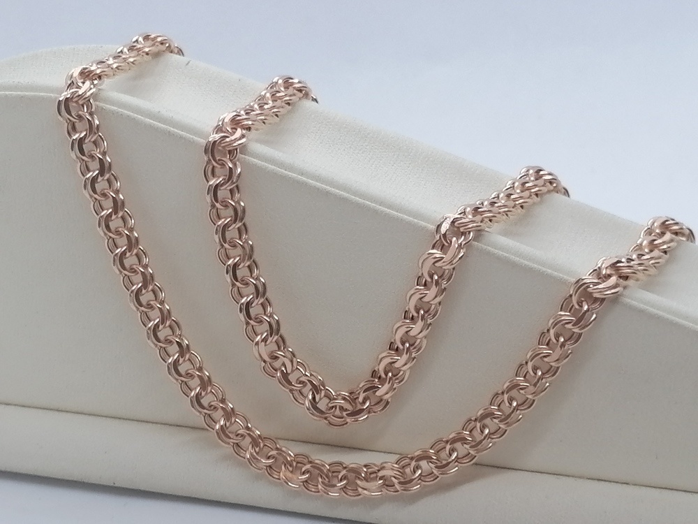 8080200П-60 ЦЕПЬ ПУСТОТЕЛАЯ Бисмарк (Au 585)