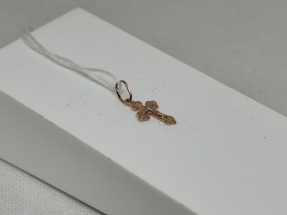 ПОДКБК585 ПОДВЕСКА КРЕСТ БЕЗ КАМНЯ (Au 585)