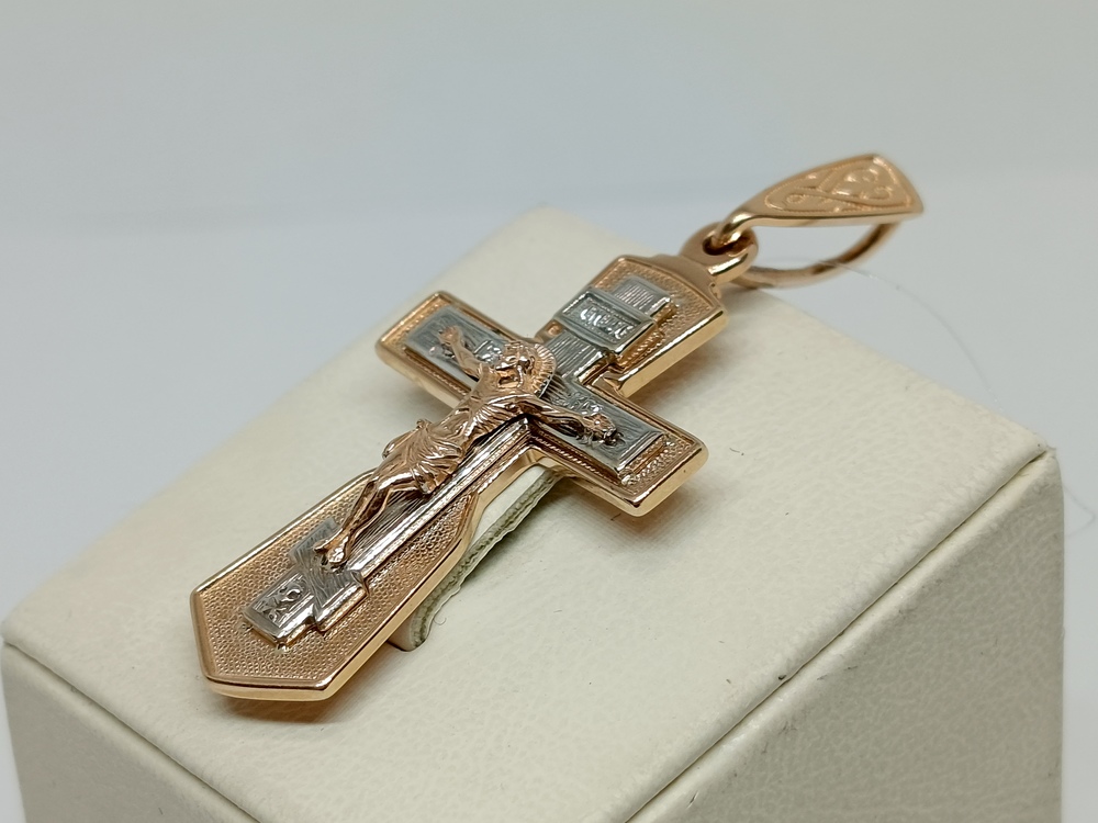 ПОДВЕСКА КРЕСТ без камня (Au 585)