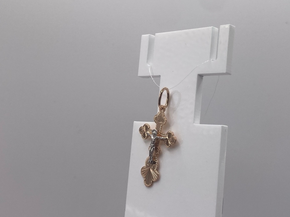 ПОДВЕСКА КРЕСТ без камня (Au 585)