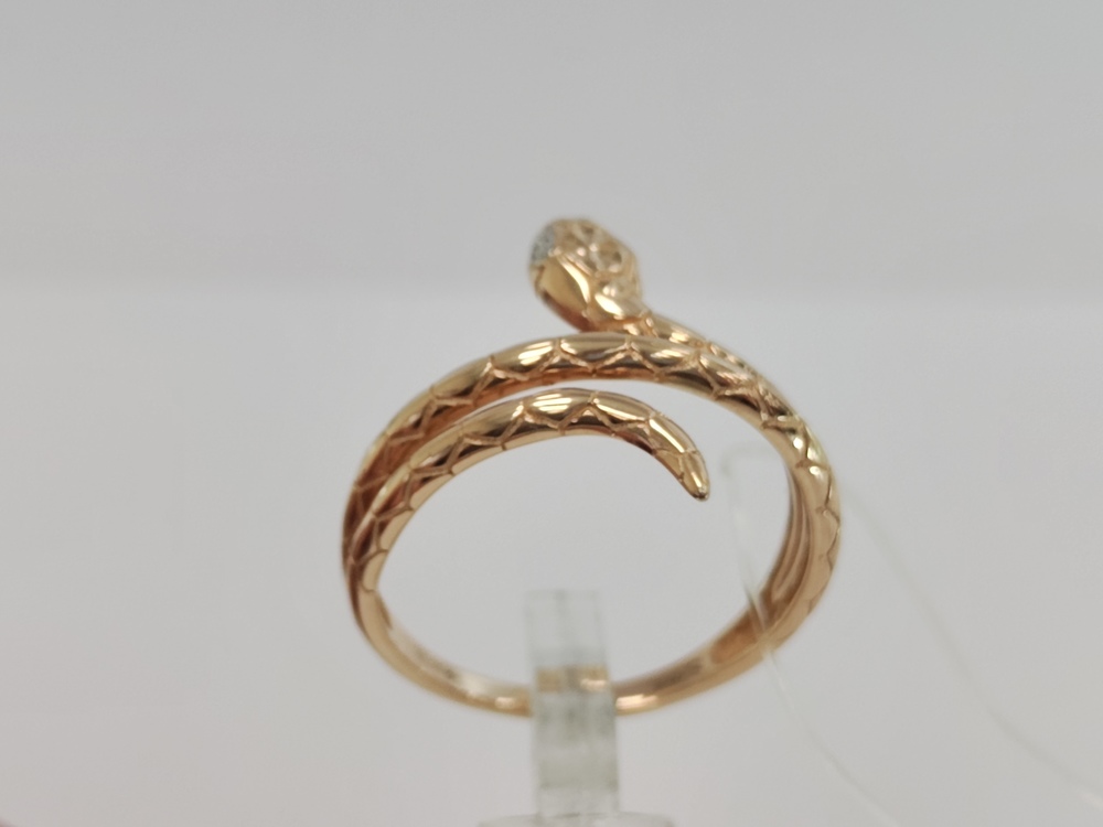 КОЛЬЦО С КАМНЯМИ (Au 585)