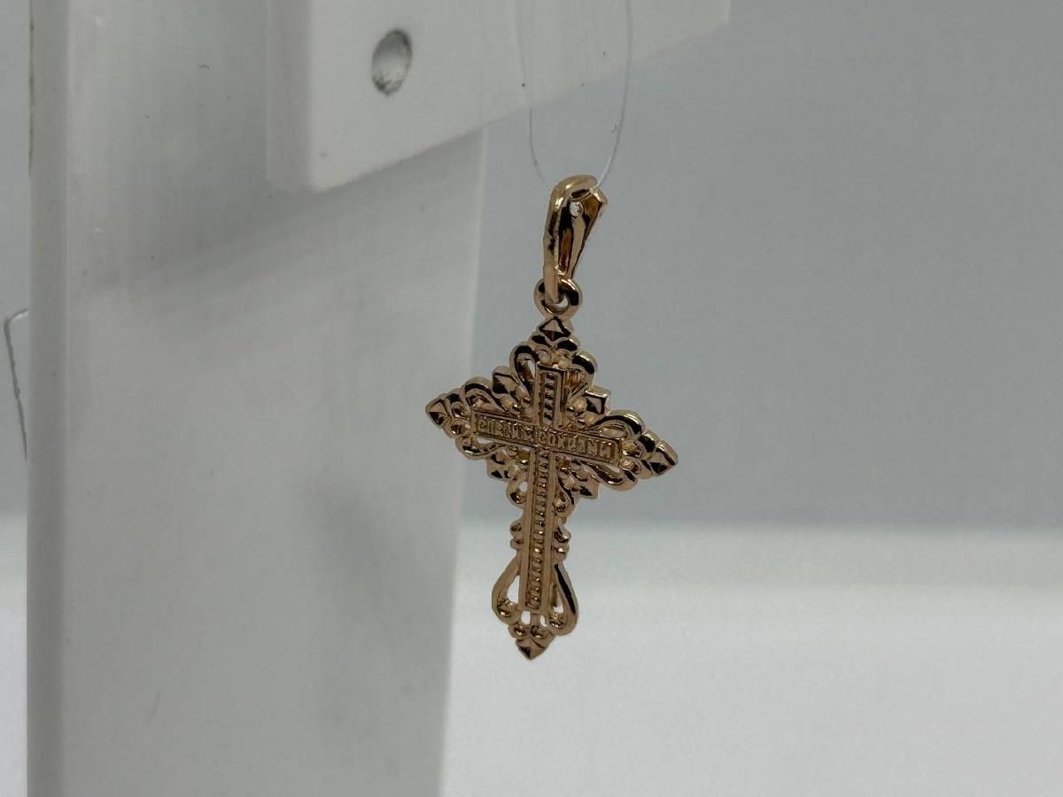 ПОДВЕСКА КРЕСТ с камнем (Au 585)