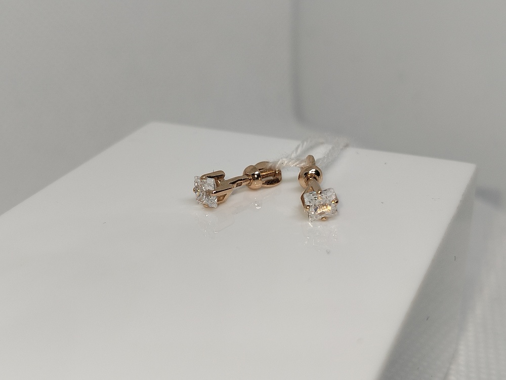 СПУС585 СЕРЬГИ ПУСЕТЫ (Au 585)