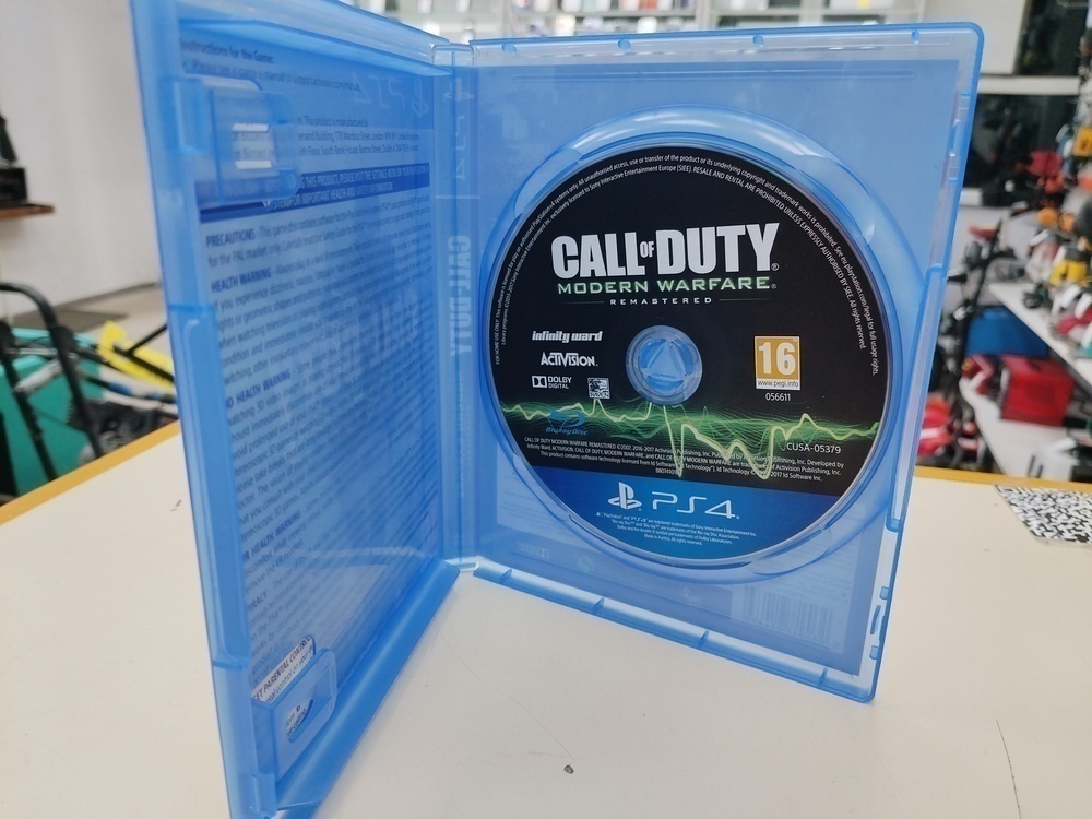 Игра Playstation 4 Call of Duty Modern Warfare Remastered