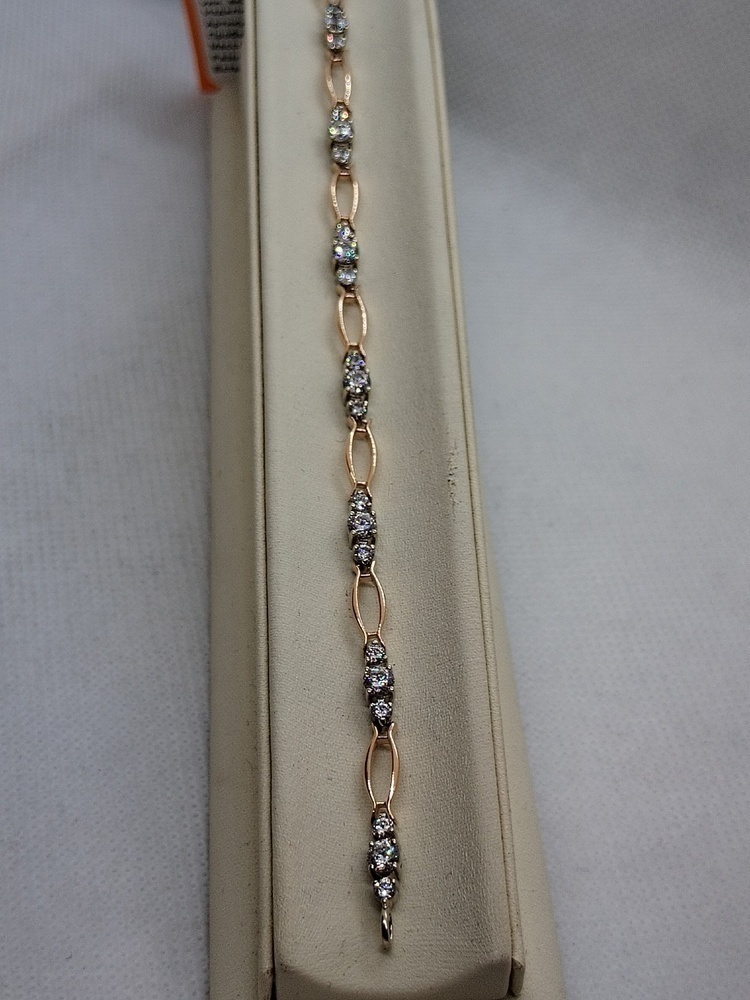 БРАСЛЕТ С КАМНЯМИ (Au 585)