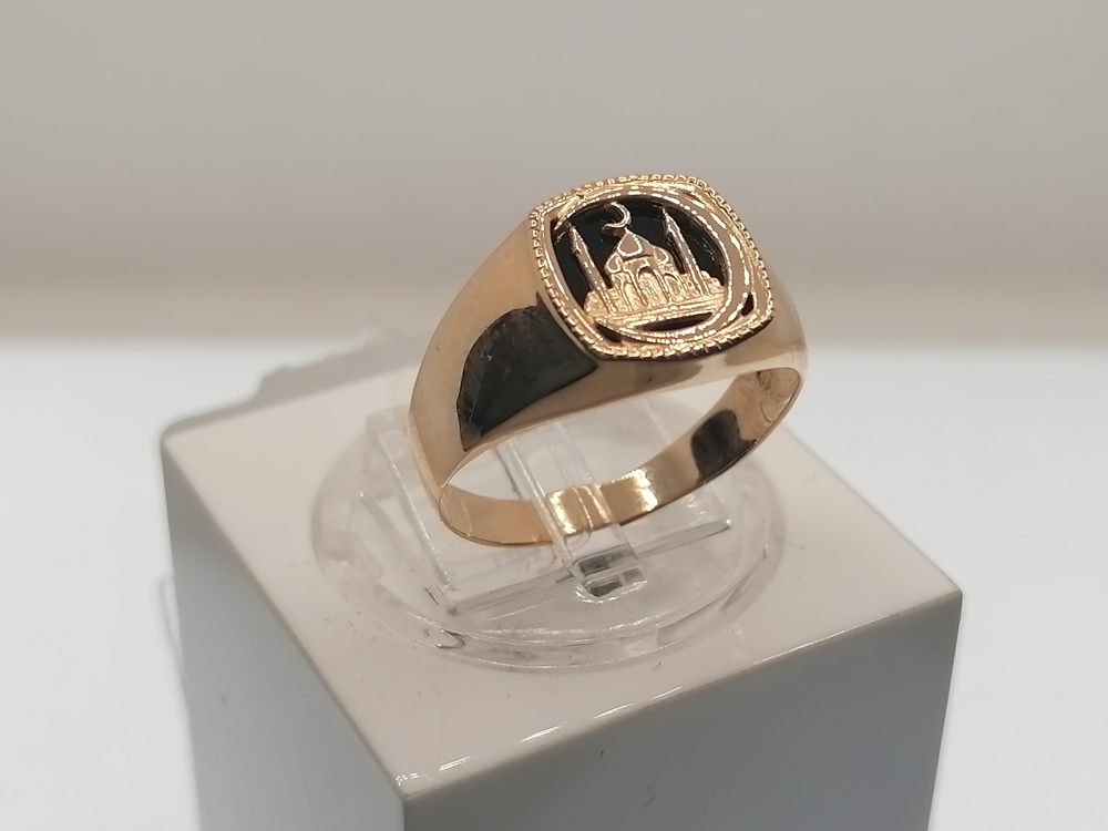 ПЕЧАТКА С КАМНЕМ (Au 585)