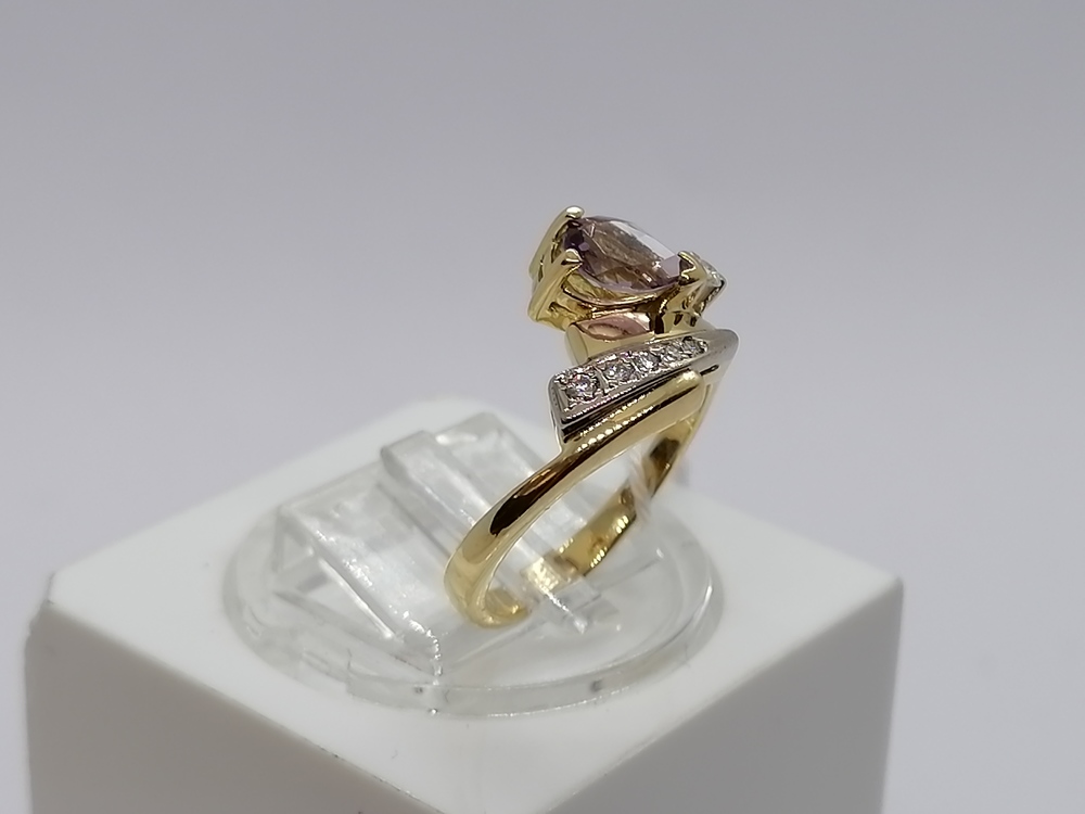 КОЛЬЦО БРИЛЛИАНТ Au 750