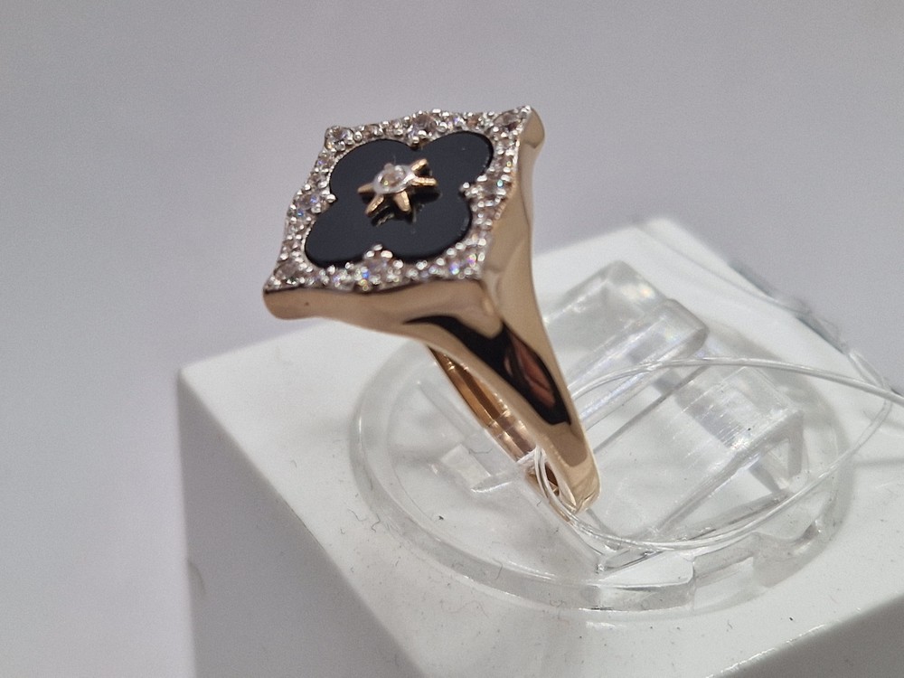 КОЛЬЦО С КАМНЯМИ (Au 585)