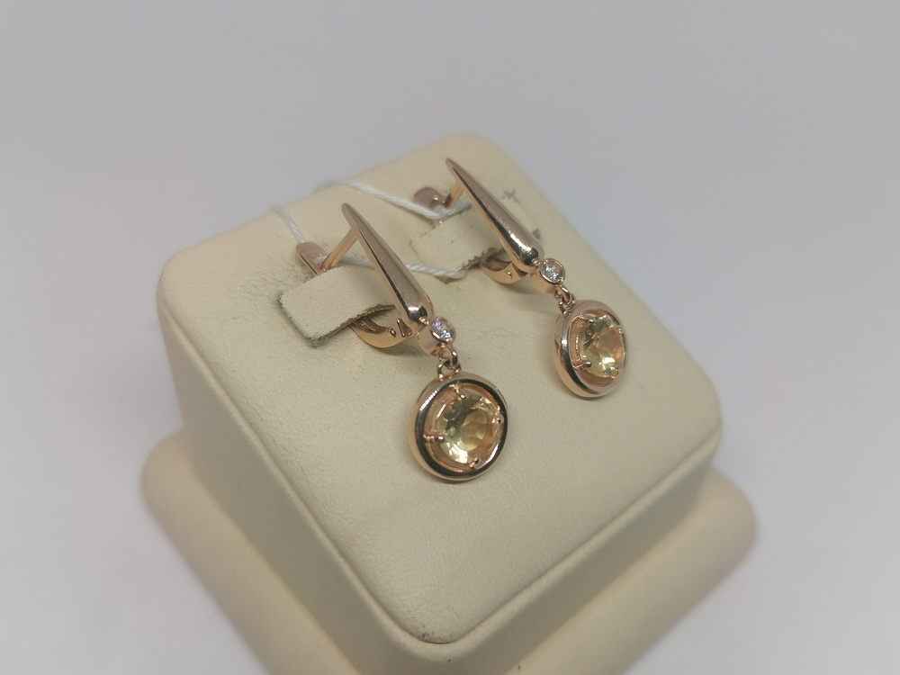 СКМИ585 СЕРЬГИ С КАМНЯМИ (Au 585) СКМИ585 СЕРЬГИ С КАМНЯМИ (Au 585)