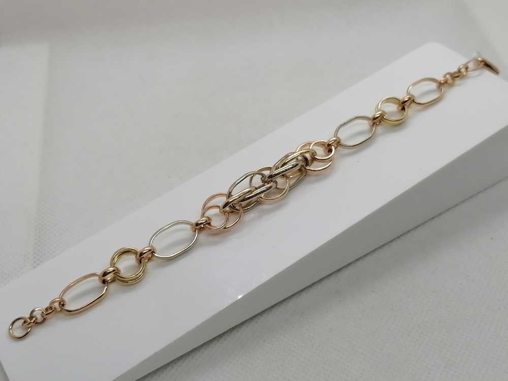 БРАСЛЕТ ПОЛНОВЕСНЫЙ Фантазия Au 585 БРАСЛЕТ ПОЛНОВЕСНЫЙ Фантазия Au 585