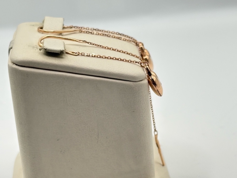 СЕРЬГИ ПРОДЕВКИ с камнем (Au 585)