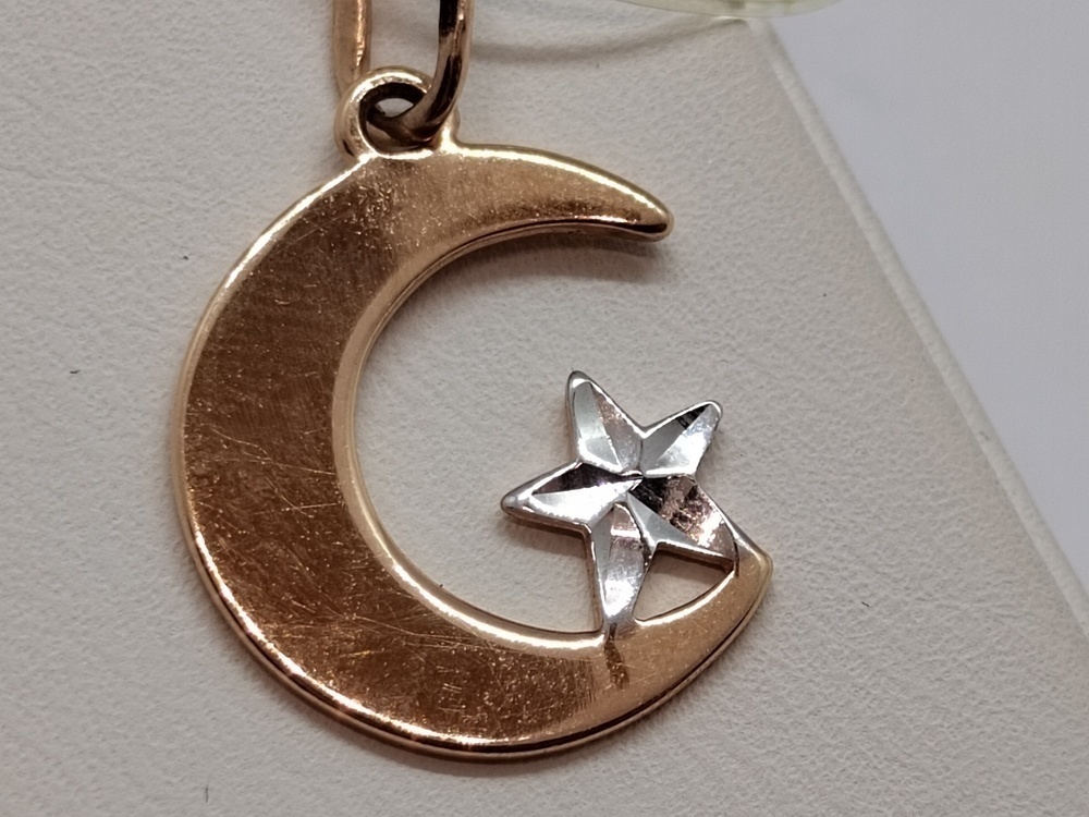 ПОДВЕСКА ПОЛУМЕСЯЦ без камня (Au 585)