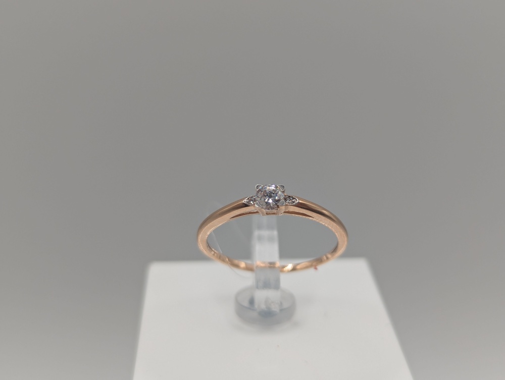 КОЛЬЦО С КАМНЯМИ (Au 585)