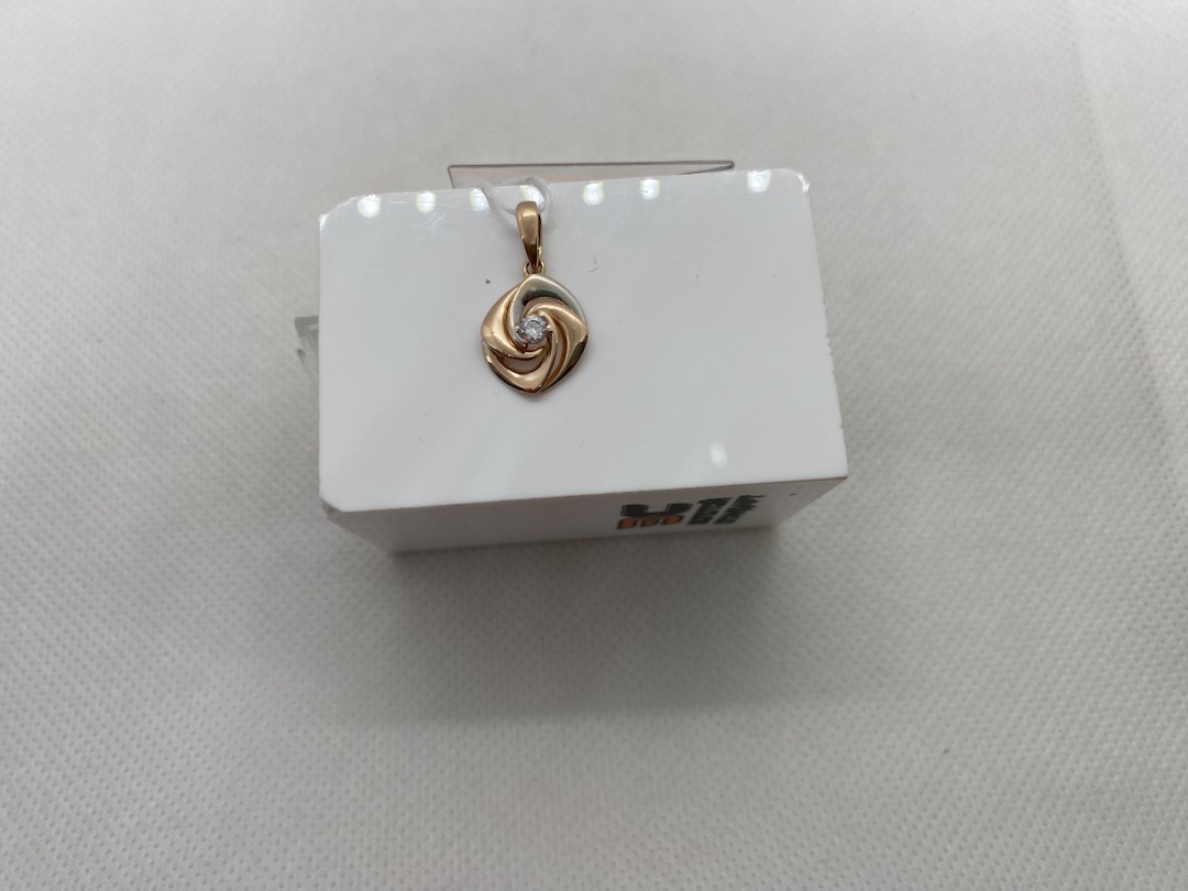 ПОДКМ585 ПОДВЕСКА С КАМНЕМ (Au 585)