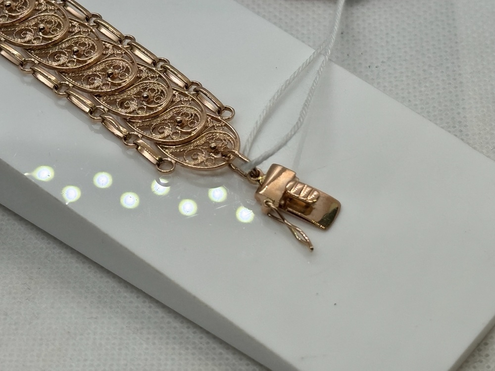 БРАСЛЕТ ПОЛНОВЕСНЫЙ Фантазия Au 585