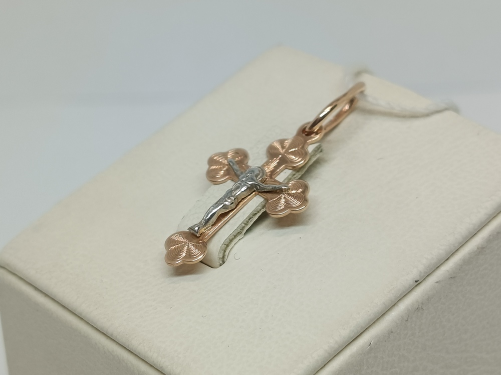 ПОДВЕСКА КРЕСТ без камня (Au 585)