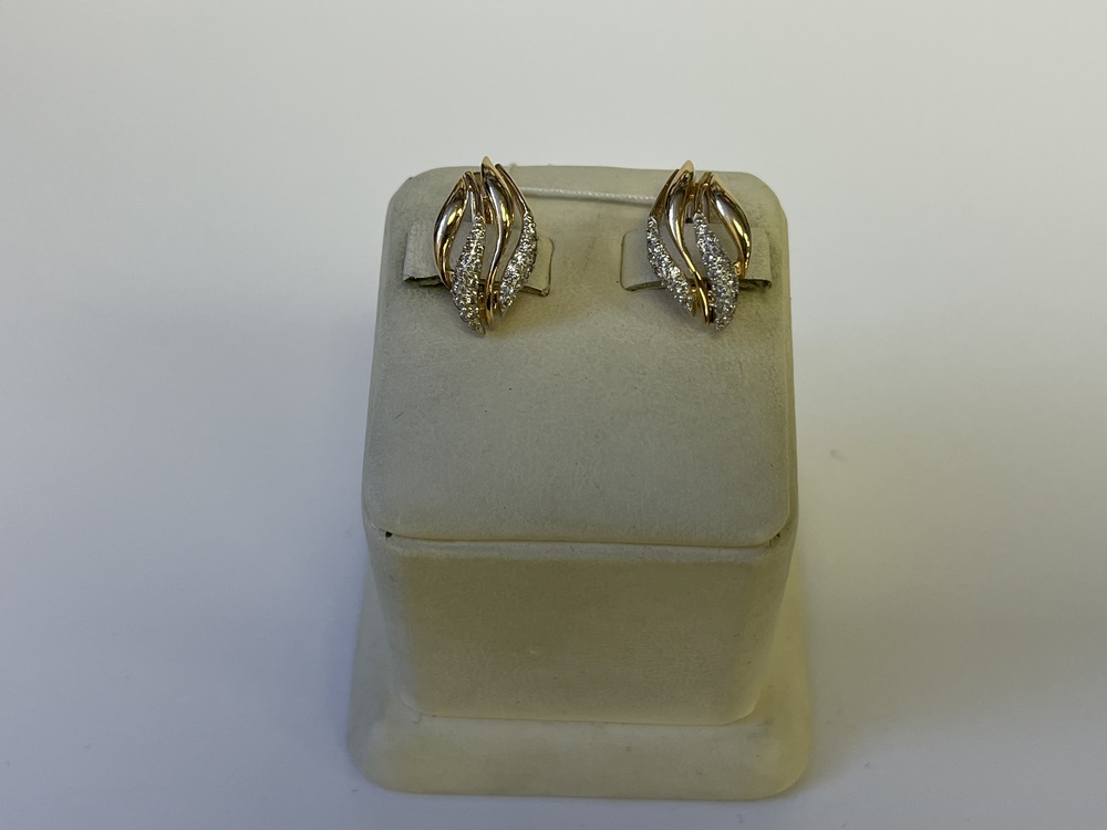 СКМИ585 СЕРЬГИ С КАМНЯМИ (Au 585)