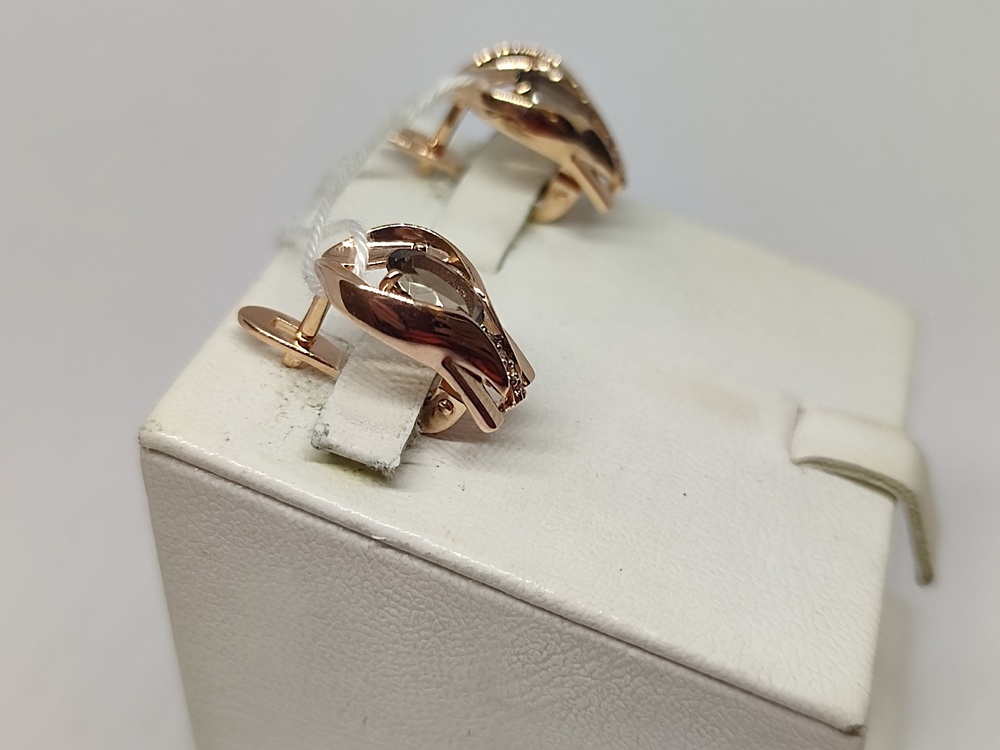 СКМИ585 СЕРЬГИ С КАМНЯМИ (Au 585)