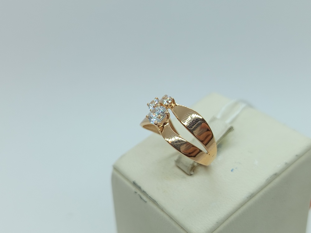 КОЛКМИ585 КОЛЬЦО С КАМНЯМИ (Au 585)