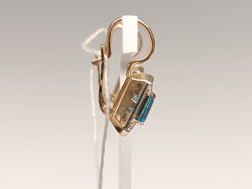 СКМИ585 СЕРЬГИ С КАМНЯМИ (Au 585)