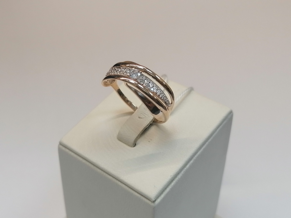 КОЛКМИ585 КОЛЬЦО С КАМНЯМИ (Au 585)