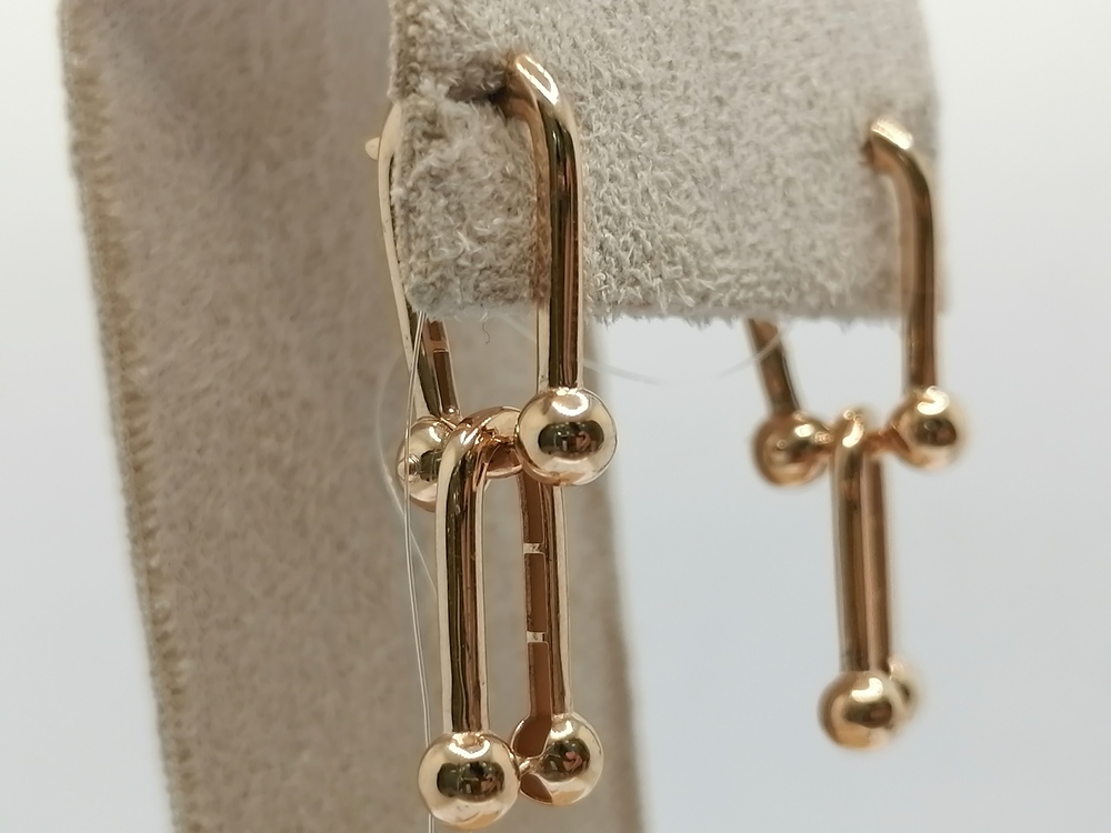 СЕРЬГИ БЕЗ КАМНЯ (Au 585)