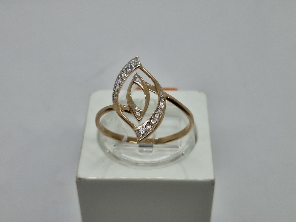 КОЛЬЦО С КАМНЯМИ (Au 585)