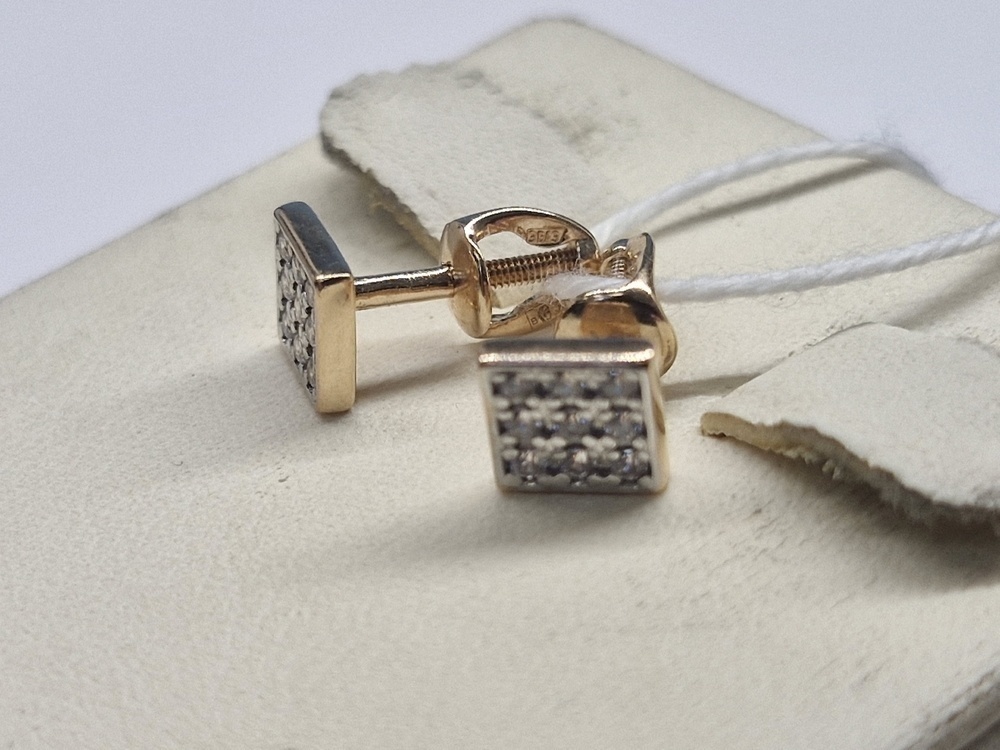 СПУС585 СЕРЬГИ ПУСЕТЫ (Au 585)