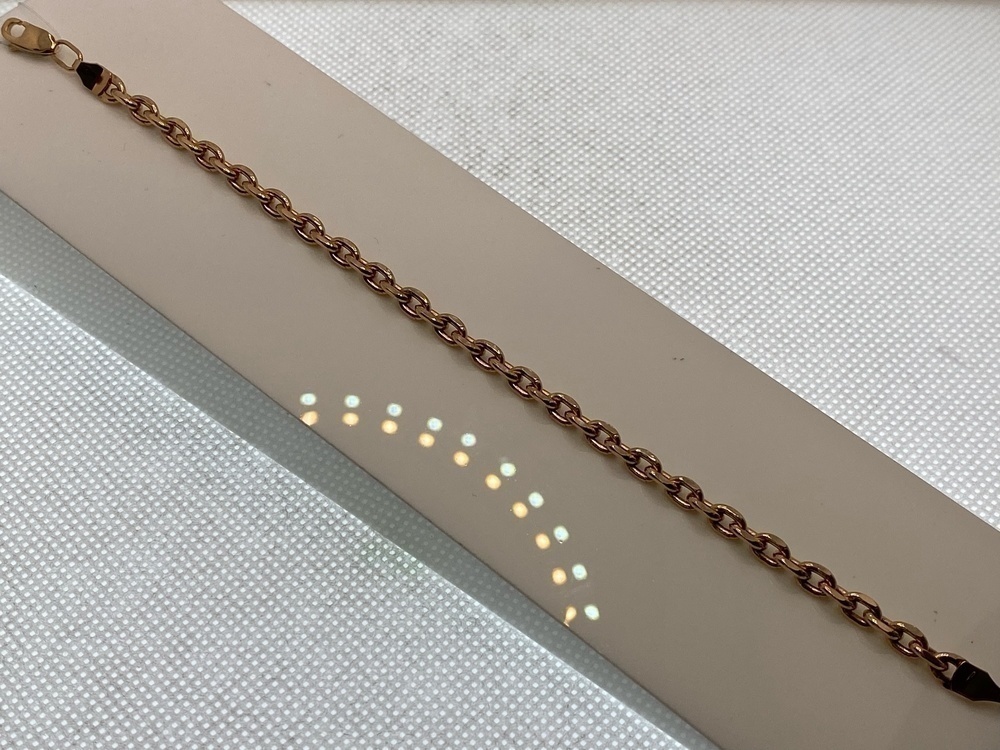 БРАСЛЕТ ПУСТОТЕЛЫЙ Якорное (Au 585)