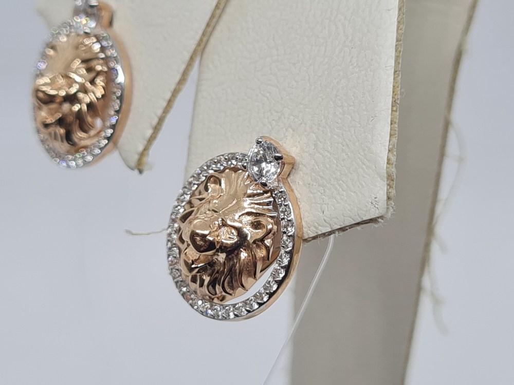 СЕРЬГИ С КАМНЯМИ (Au 585)