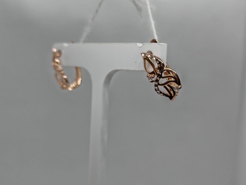 СЕРЬГИ С КАМНЯМИ (Au 585)