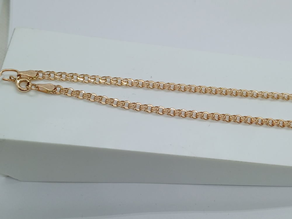 ЦПБС585 ЦЕПЬ ПУСТОТЕЛАЯ Бисмарк (Au 585)