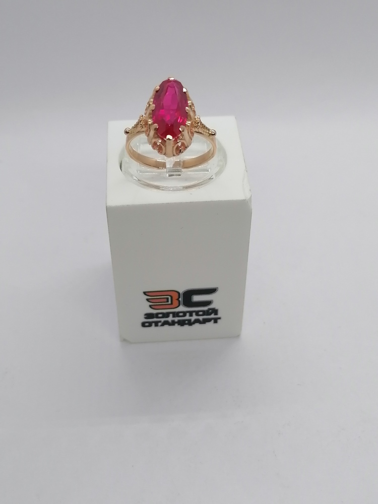 КОЛКМ583 КОЛЬЦО С КАМНЕМ (Au 583)