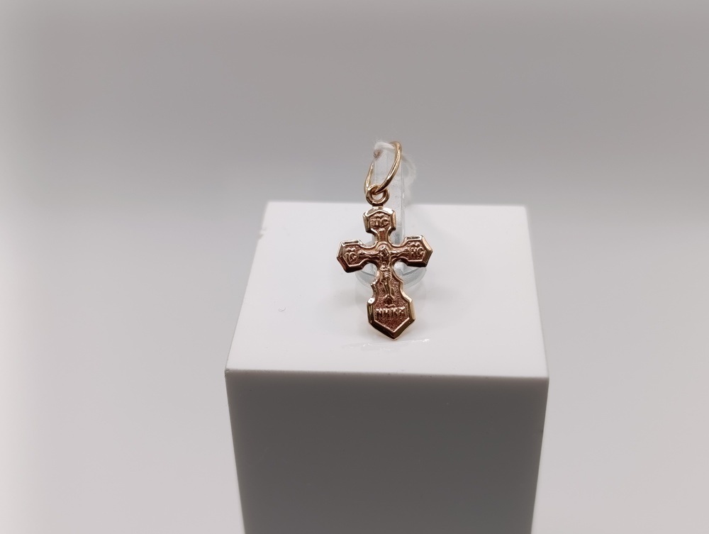 ПОДКБК585 ПОДВЕСКА КРЕСТ БЕЗ КАМНЯ (Au 585)