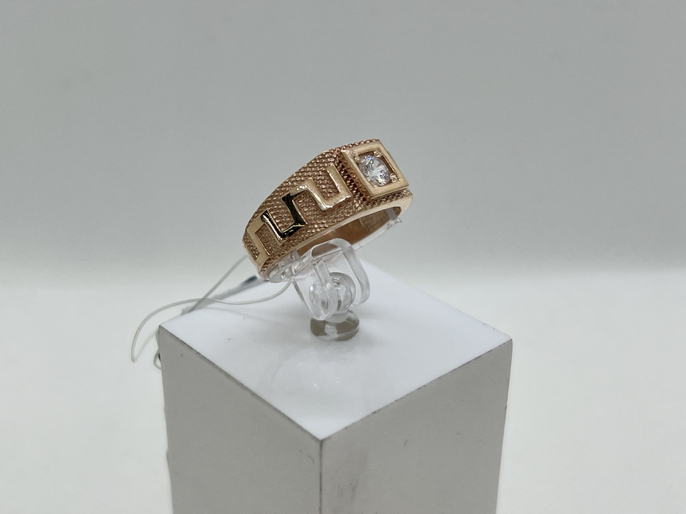 КОЛЬЦО ПЕЧАТКА с камнем (Au 585)