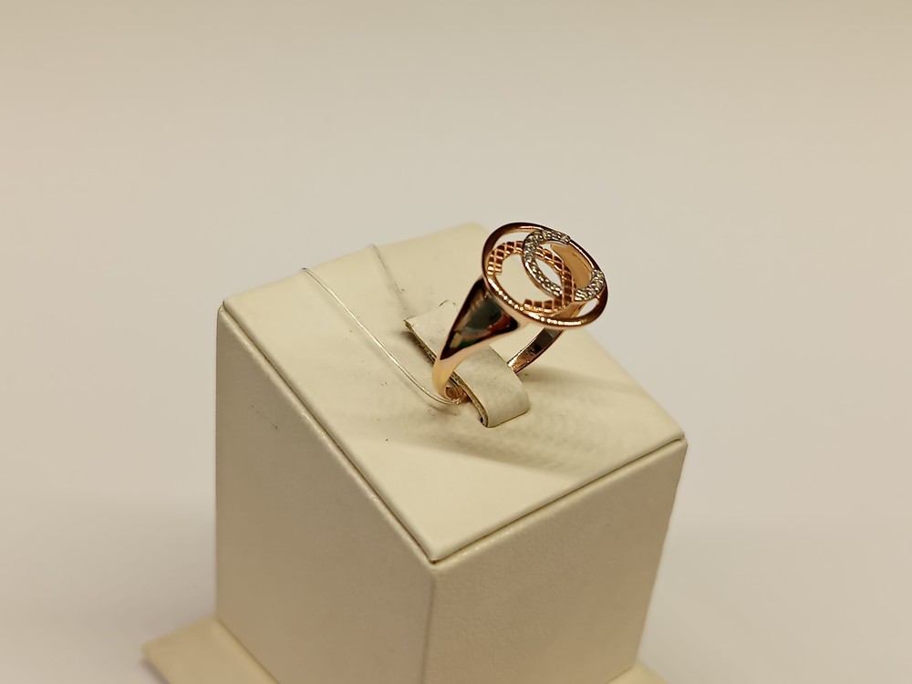 КОЛЬЦО С КАМНЯМИ (Au 585)