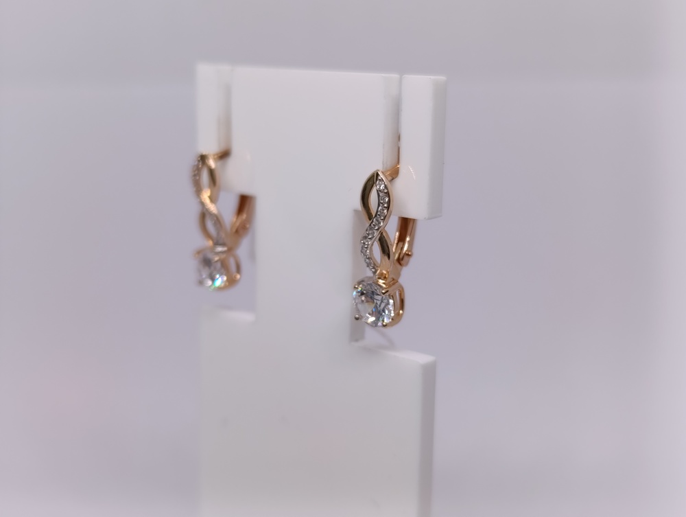 СЕРЬГИ С КАМНЯМИ (Au 585)