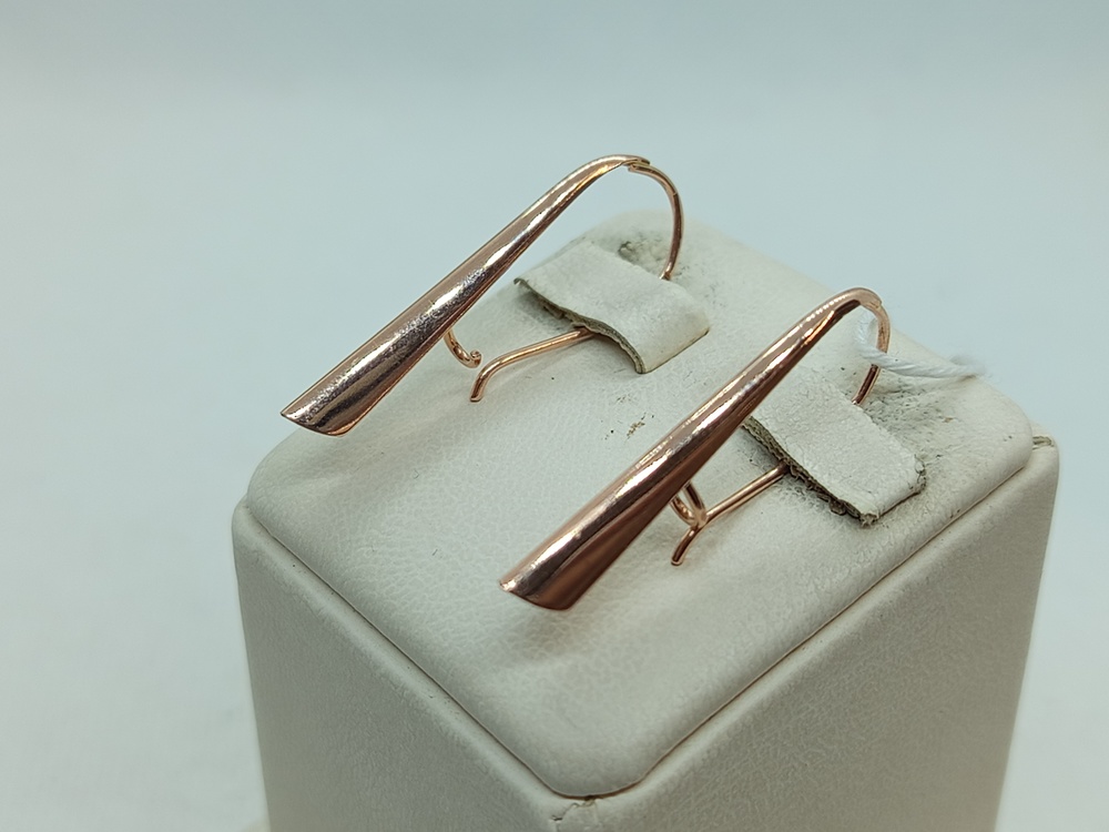 СБКМ585 СЕРЬГИ БЕЗ КАМНЯ (Au 585)