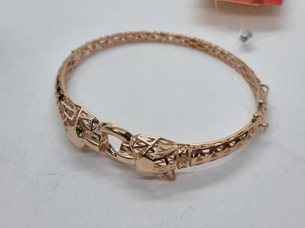 БРАСЛЕТ ЖЕСТКИЙ с камнями (Au 585)