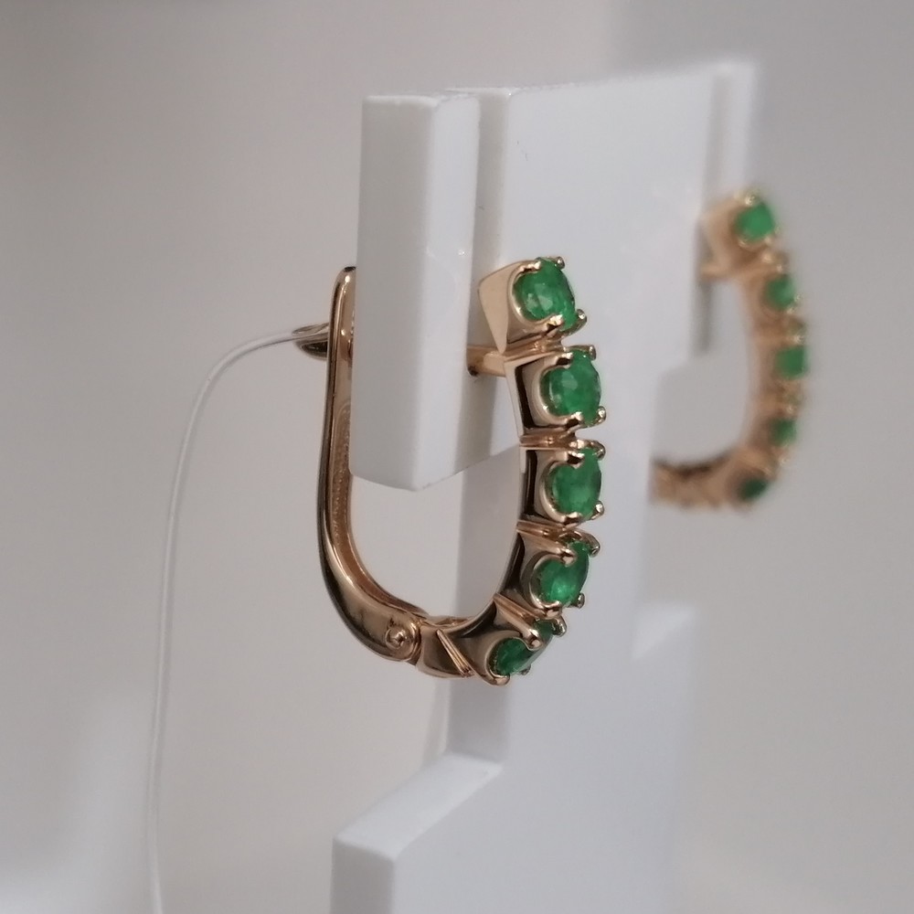 СЕРЬГИ ИЗУМРУД (Au 585)