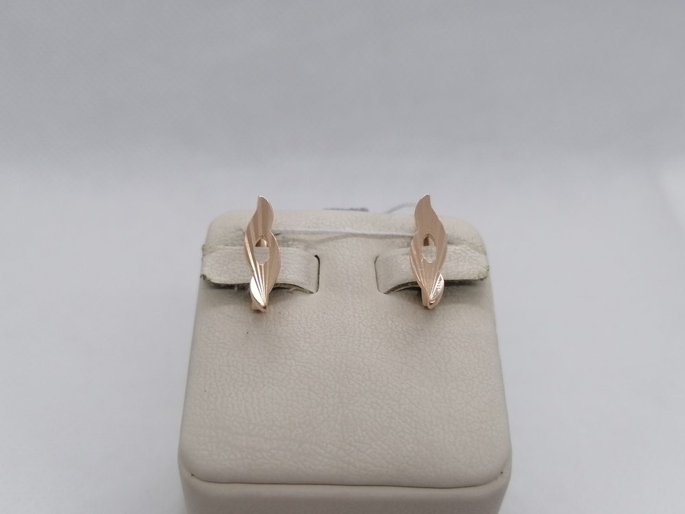 СЕРЬГИ БЕЗ КАМНЯ (Au 585)