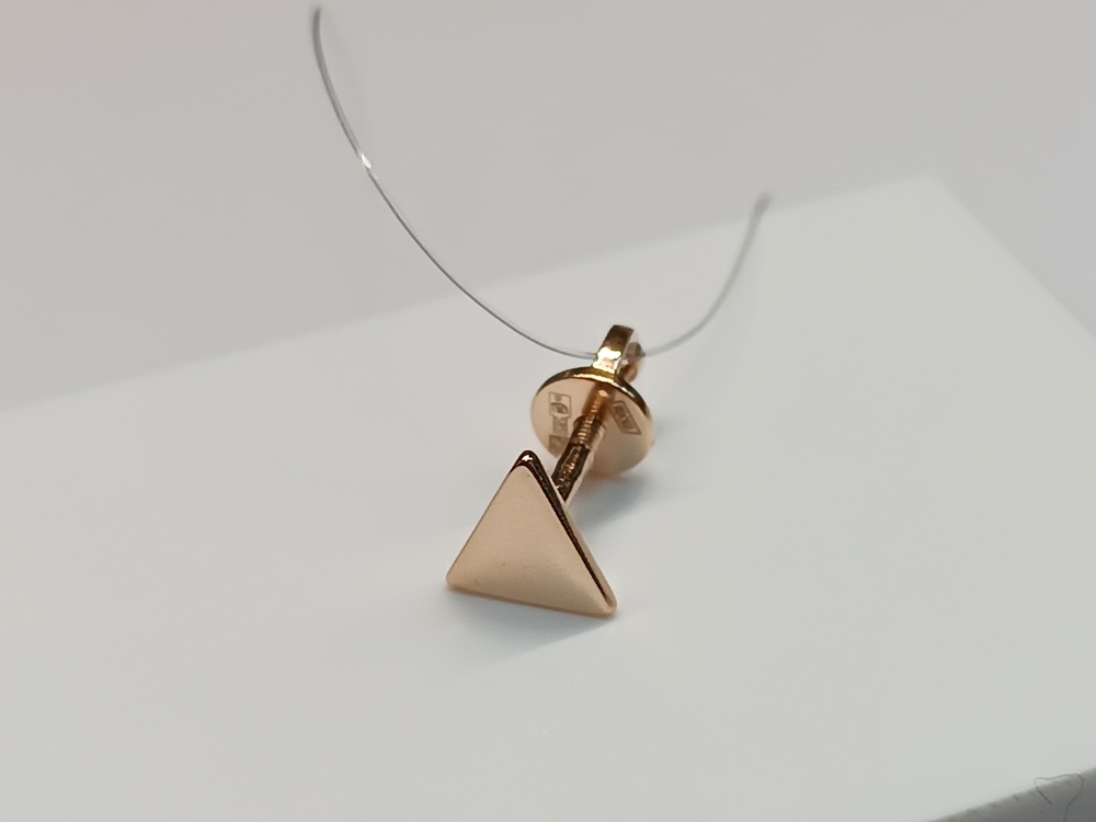 СЕРЬГИ ПУСЕТА без камня (Au 585)